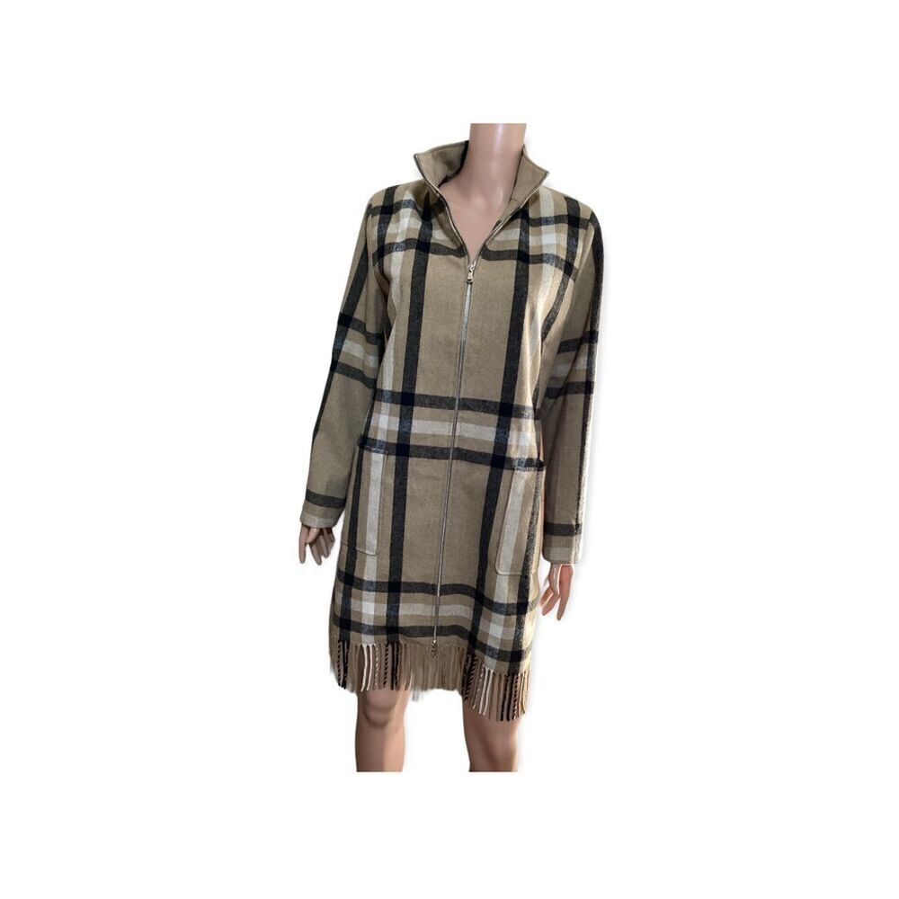 Issac Mizrahi Live Plaid Dress Jacket Coat 4